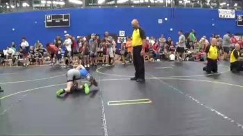 125 lbs Semis & 1st Wrestleback (8 Team) - Ezra Ostler, Indiana Outlaws vs Daniel Lynch, American Gladiators-Blue