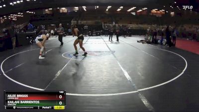 140 lbs Semifinal - Kailani Barrientos, Oakleaf vs Ailee Briggs, Lemon Bay