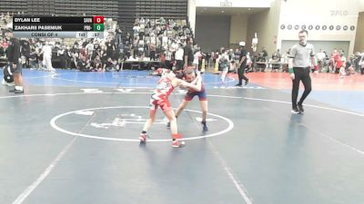 68-M lbs Consi Of 4 - Dylan Lee, Savage Wrestling Academy vs Zakharii Paseniuk, Pro-ex Wrestling Club