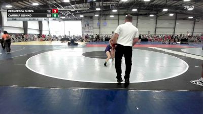 100 lbs Rr Rnd 3 - Francesca Gusfa, THE U - HSG vs Cambria Leshko, Buffalo Valley Purple - HSG