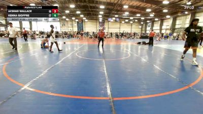 120 lbs Consi Of 16 #1 - Ja'Shad Wallace, GA vs Kenna Gioffre, CT