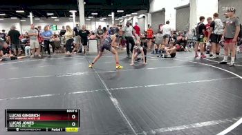 100 lbs Round 2 (6 Team) - Lucas Jones, Red Devil WC vs Lucas Gingrich, Mat Warriors White