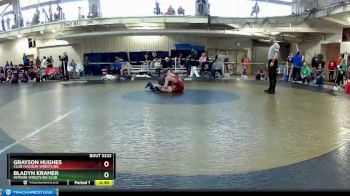 130 lbs Quarterfinal - Grayson Hughes, Club Madison Wrestling vs Bladyn Kramer, Intense Wrestling Club