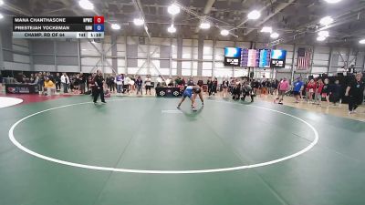 50 kg Champ. Rd Of 64 - Mana Chanthasone, Nebraska Panhandle Wrestling Club vs Prestejah Yockeman, Golden Back MRTC