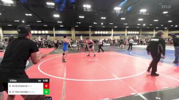 215 lbs Semifinal - Devin Kinlicheenie, Slivercreek Scrappers vs Raymond Gary-Hernandez, Manhattan WC