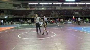46 lbs 7th Place - Jace Lopez, St Jude Fire vs Madden Reyes, Dumas Youth Wrestling Club, Inc.