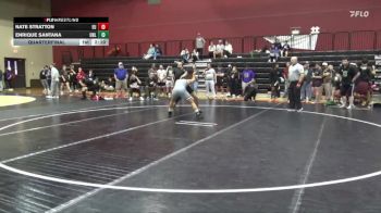 165 lbs Quarterfinal - Enrique Santana, NWCA - Life vs Nate Stratton, Emmanuel College