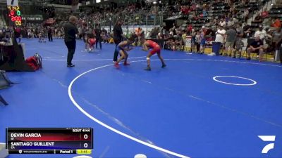 92 lbs Quarterfinal - Devin Garcia, ID vs Santiago Guillent, CA