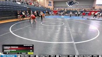 165 lbs Quarterfinal - Carson Freeman, Thompson vs Warren Smith, Allen Blue