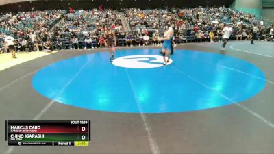 144 lbs Quarterfinal - Marcus Caro, Rancho Bernardo vs Chino Igarashi, Del Oro