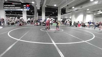 U20 Freestyle FS - 125 lbs Cons. Round 1 - Clayton Floyd, Nevada vs Kweku Arthur-Mensah, Empire Wrestling Academy