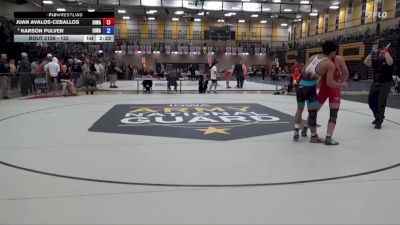 132 lbs Cons. Round 2 - Juan Avalos-Ceballos, Iowa vs Karson Pulver, Iowa