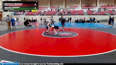 93-97 lbs Round 3 - Brantley Benfield, Mount Airy Wrestling Club vs Brooks Pegram, North Carolina