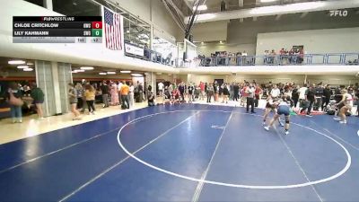 140-146 lbs Round 3 - Chloe Critchlow, Grantsville Wrestling Club vs Lily Kahmann, Syracuse Wrestling Club