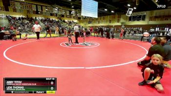 43 lbs Round 1 - Abby Titov, Temecula Valley Wrestling Club vs Lexi Thomas, Peterson Grapplers