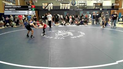 65-71 lbs Round 2 - Will Keetch, Excalibur Wrestling Club vs Madden Sanofsky, WEBER WARRIOR WRESTLING