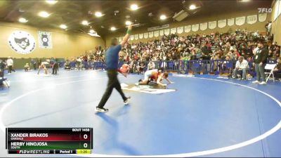 190 lbs Quarterfinal - Xander Birakos, Oakdale vs Herby Hinojosa, South