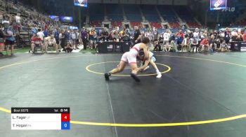 195 lbs Rnd Of 16 - Leimana Fager, Utah vs Tucker Hogan, Pennsylvania