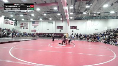 126 lbs Quarterfinal - Mason Connetti, Killingly vs Derek Consolini, Stafford