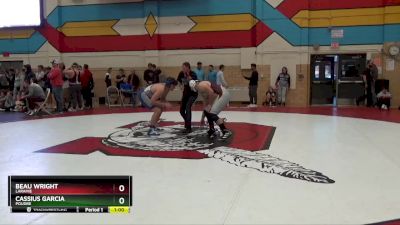 215 lbs Cons. Round 1 - Beau Wright, Laramie vs Cassius Garcia, Poudre