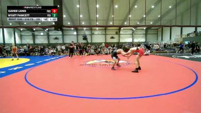 U16 FS - 150 lbs Cons. Round 2 - Xavier Lions, Peninsula Wrestling Club vs Wyatt Fawcett, Pioneer Grappling Academy