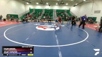 126 lbs 2nd Place Match - Tyler Wenzel, Powell Wrestling Club vs Kolby Hamilton, Evanston Elite Wrestling Club