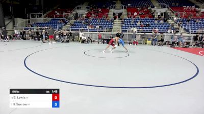 120 lbs Cons 16 #2 - Gavin Lewis, IN vs Nicholas Sorrow, MI