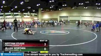 100 lbs Placement (16 Team) - Afftynn Stusse, Nebraska Tsunami vs Jillian Worthen, Iowa Pin-A-Sarus