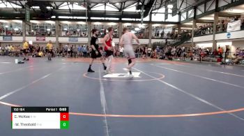 152-164 lbs Quarterfinal - Waylon Theobald, Golden Eagles Wrestling Club vs Colt McKee, Morton Youth