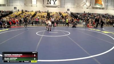 112 lbs Round 1 - Dominic Pangrazio, Mongoose Elite Wrestling vs Elias Samman, Minisink Wrestling