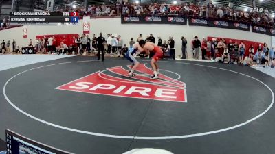 79 kg Quarters - Brock Mantanona, Cliff Keen Wrestling Club vs Keenan Sheridan, Jackrabbit Wrestling Club