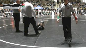 7A 144 lbs Cons. Round 2 - Karan Hawkins, Dothan HS vs Jacob Gilley, Mary G Montgomery