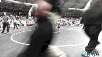 46 lbs Consi Of 32 #2 - Maverick Meyer, Skiatook Youth Wrestling vs Alaina Bert, Del City Little League Wrestling