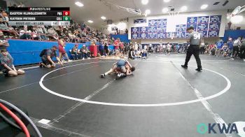 61 lbs Rr Rnd 2 - Easton Klinglesmith, Perry Wrestling Academy vs Kaysen Peters, Collinsville Cardinal Youth Wrestling