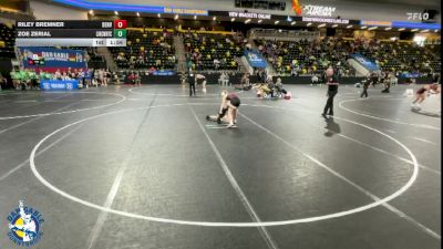 115 lbs Champ. Round 1 - Riley Bremner, Denver vs Zoe Zerial, New Lenox (Lincoln-Way Central)