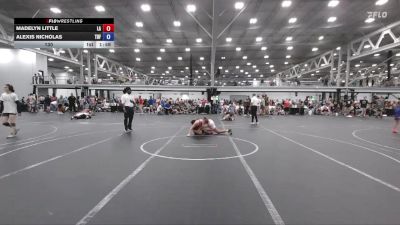 130 lbs Round 2 - Madelyn Little, Lady Assassins vs Alexis Nicholas, Team Diamond Fish