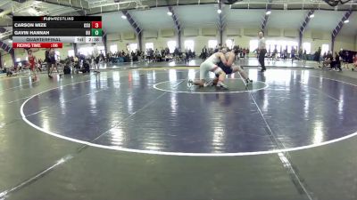 184 lbs Quarterfinal - Carson Mize, Ohio State Unattached vs Gavin Hannah, Bloomsburg Unattached
