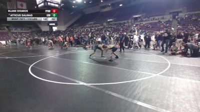 115 lbs Champ. Rd Of 16 - Blane Stamos, Pikes Peak Warriors Wrestling vs Atticus Salinas, Gold Rush Wrestling