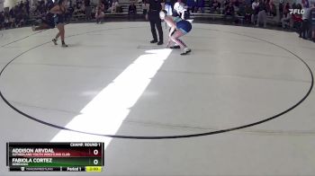 173 lbs Round 2 - Addison Arvdal, Sutherland Youth Wrestling Club vs Fabiola Cortez, Nebraska