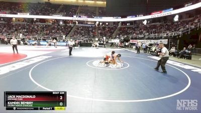 I-215 lbs Champ. Round 2 - Jack MacDonald, Orchard Park vs Kamdin Bembry, Cicero-North Syracuse