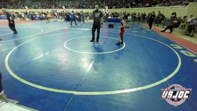 70 lbs Consi Of 8 #2 - Skyler Weathers, Hinton Takedown Club vs Bo Kleinhenz, Austin Texas Wrestling Club