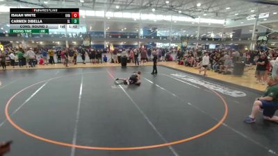126 lbs Cons. Round 3 - Isaiah White, Unattached vs Carmen DiBella, Unattached
