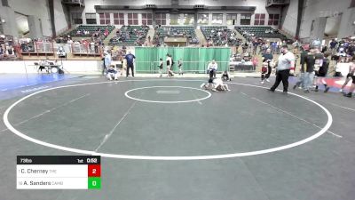 73 lbs Round Of 16 - Channing Cherney, The Storm Wrestling Center vs Andrew Sanders, Cambridge Bears Youth Wrestling