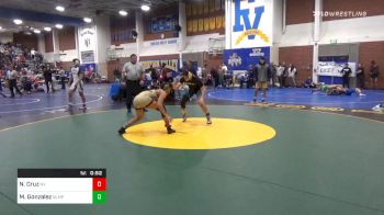 145 lbs Consolation - Nathan Cruz, Northview vs Mico Gonzalez, Olympian