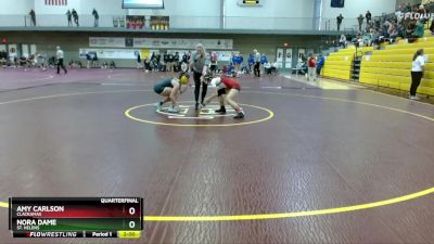 105 lbs Quarterfinal - Amy Carlson, Clackamas vs Nora Dame, St. Helens