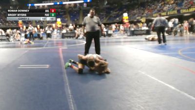75 lbs Consy 2 - Roman Downey, Avella vs Brody Myers, Portage
