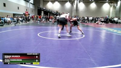 215 lbs Champ. Round 1 - Ronan Wunsch, Maize HS vs Evan Magnusson, Kearney