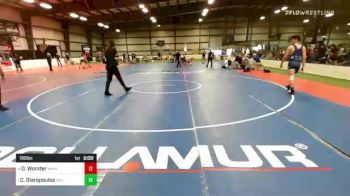 182 lbs Semifinal - Dillon Worster, Maine Trappers vs CJ Glaropoulos, New England Gold