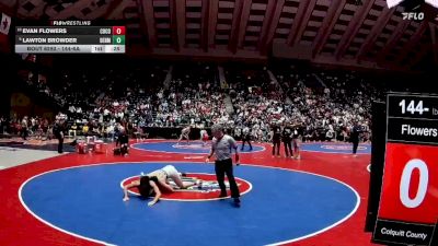 144-6A Cons. Round 3 - Evan Flowers, Colquitt County vs Lawton Browder, Denmark