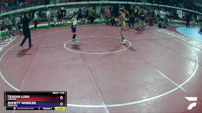 92 lbs Quarterfinal - Teagan Luna, Oregon vs Emmett Wheeler, Montana